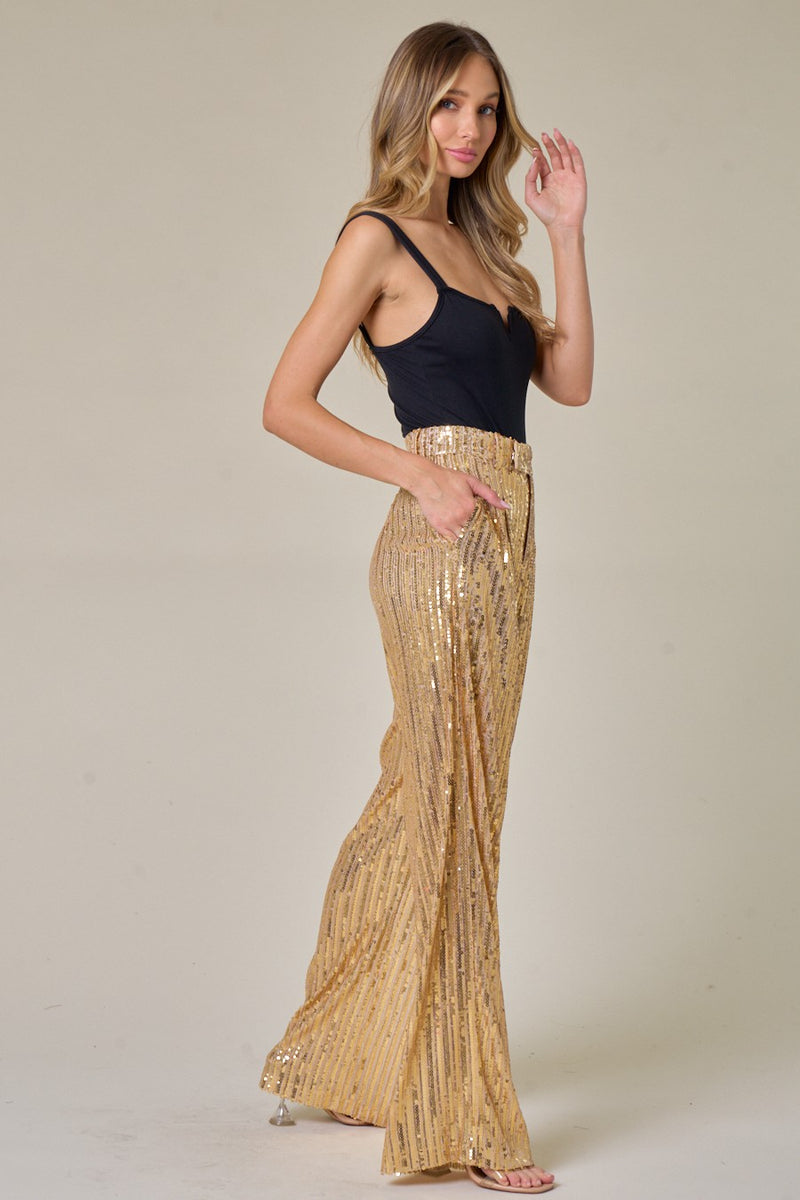 24 Kt Gold Sequin Pants – Filthy Gorgeous on Main
