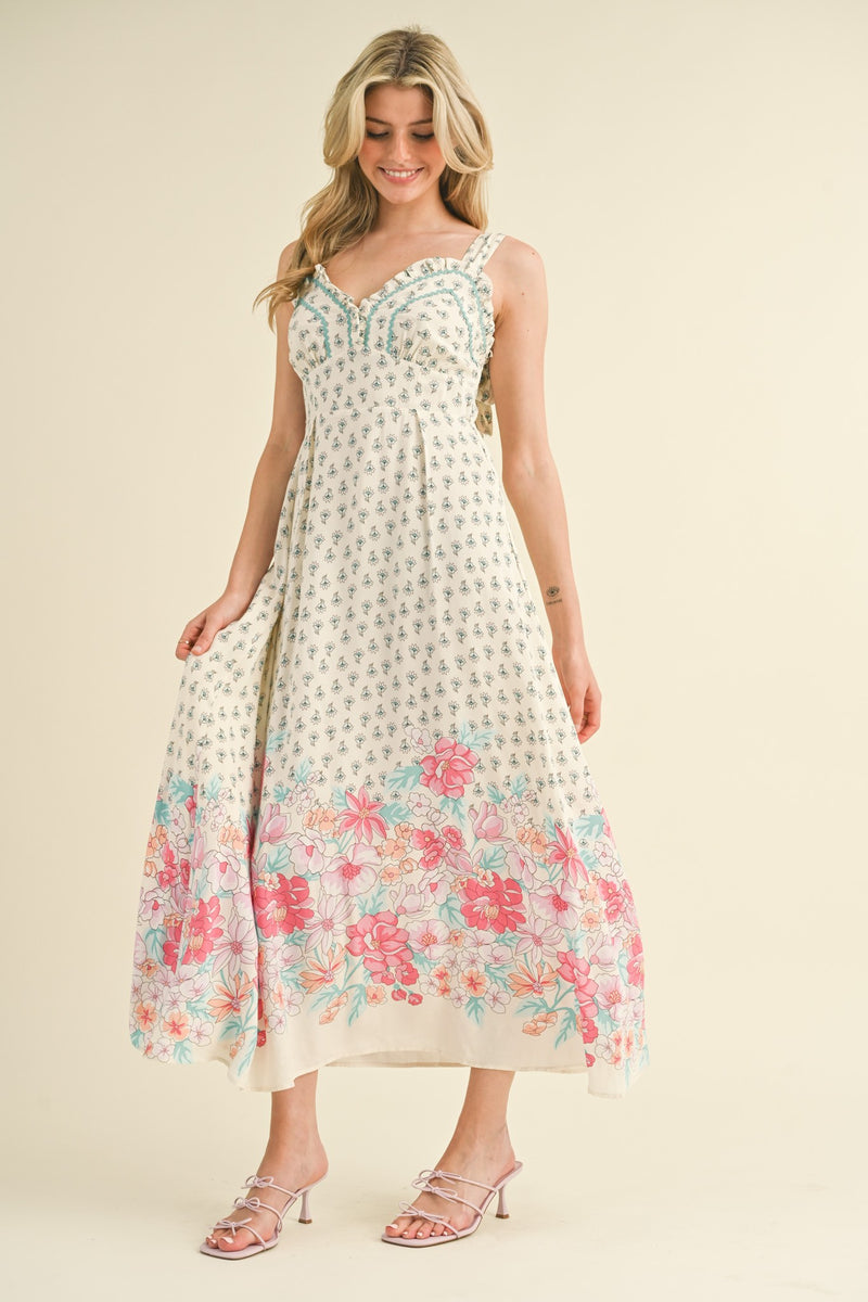 Lost In A World of Flowers Dress