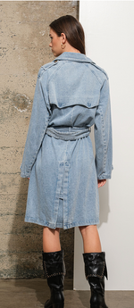 Denim Trench Coat