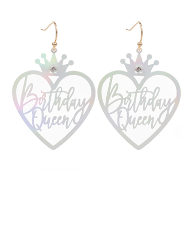 Birthday Queen Earrings