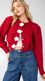 Petals of Passion Sweater Cardigan