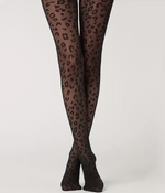 Leopard Print Pantyhose